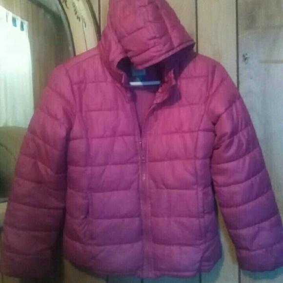 Old Navy Other - Old Navy pink puffer hooded coat#soft
